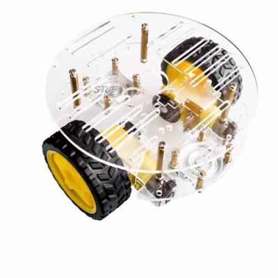 Mini chassis rond 2 roues pour robot