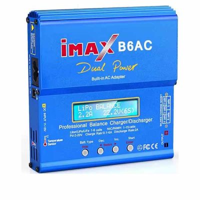 Chargeur iMAX B6 AC RC 80W B6AC 6A, chargeur d&rsquo;équilibrage avec écran LCD numérique, chargeur de batteries Li-ion, LiFe, NiMH, NiCd et PB Lipo