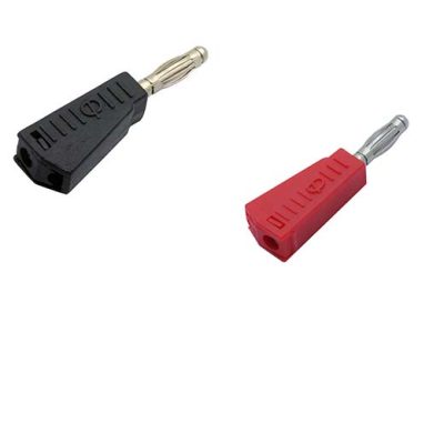 Fiche banane mâle 4mm avec reprise