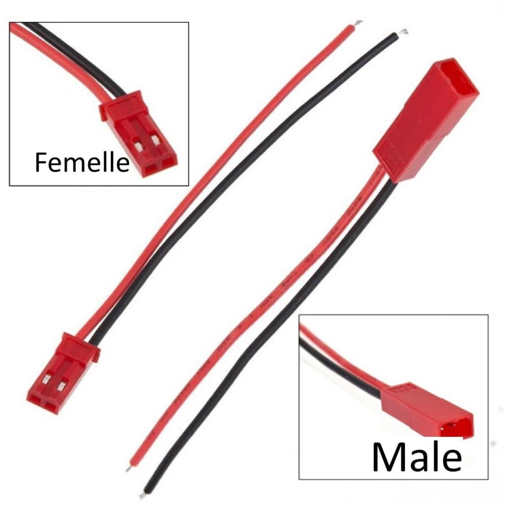 Paires Jst Male Femelle Connecteur Mm A Itronic