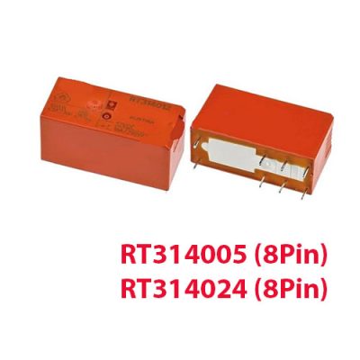 Relais de puissance RT324 8 broches 16A 250V AC 5V 24V DC