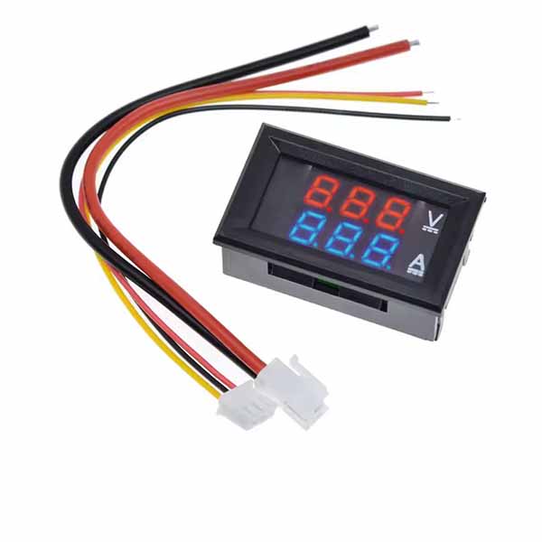 Afficheur dual voltmètre ampèremètre Mini 0-100V/10A 3 fils
