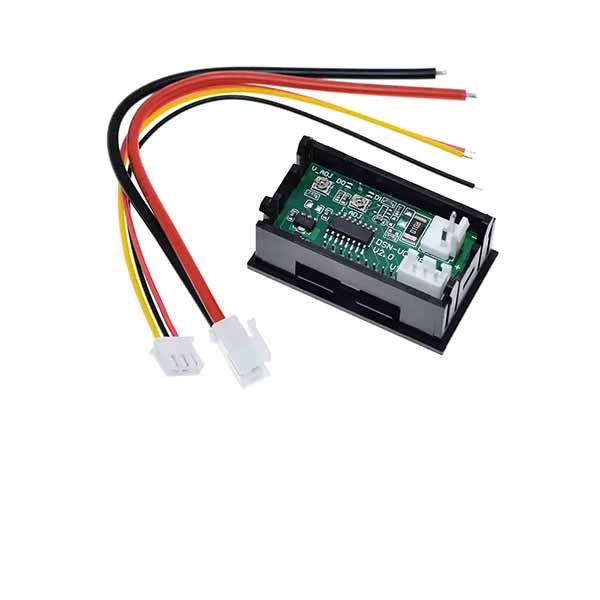 Afficheur dual voltmètre ampèremètre Mini 0-100V/10A 3 fils – Image 2