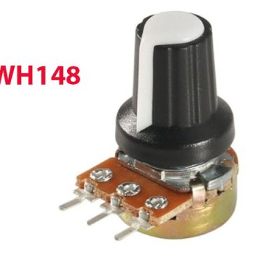 WH148 3 broches 15mm potentiomètre avec bouton noir