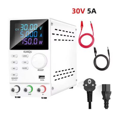 Alimentation de laboratoire à mémoire programmable ajustable 30V 5A