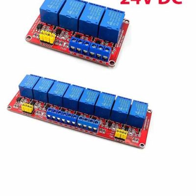 Module relais 24V 4/8 canaux avec optocoupleur