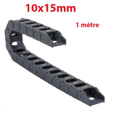 10x15mm Chaîne de Transmission semi-fermées de 1m pour CNC