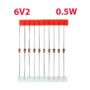 10xDiode Zener, 6.2V, 0.5W (6V2)