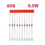 10xDiode Zener, 6V8, 0.5W (3V9)