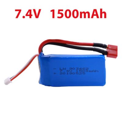 1500mAh 7.4V Batterie Lipo 2S T Plug