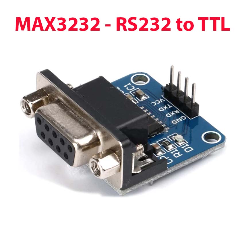 Lot De 4 Modules Convertisseur RS232 Vers TTL MAX3232 - Interface Série DB9 3,3V à 5V Idéal Pour Projets Électroniques