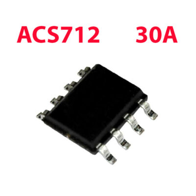 ACS712ELCTR-30A-T Capteur de courant linéaire 30A , effet Hall, SOIC-8