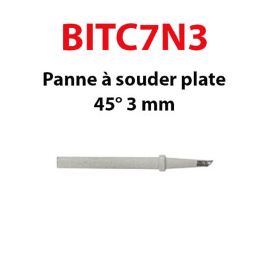 BITC7N3 Panne plate 45° 3mm VELLEMAN VTSS5 VTSS7 VTSS4N VTSS4 AP2 station de soudage 48W 50W