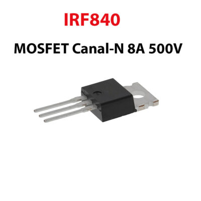 IRF840, MOSFET, Canal-N, 8A 500V TO-220