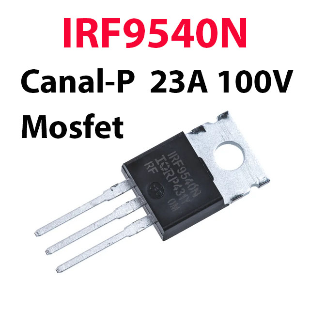 Semoic IRF9540N Transistor MOSFET de Puissance de P-Canal 100V 23A 117M Ohm 