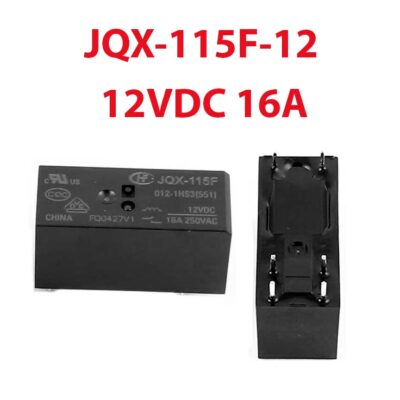 JQX-115F-12 – relais 12VDC 16A 6PIN