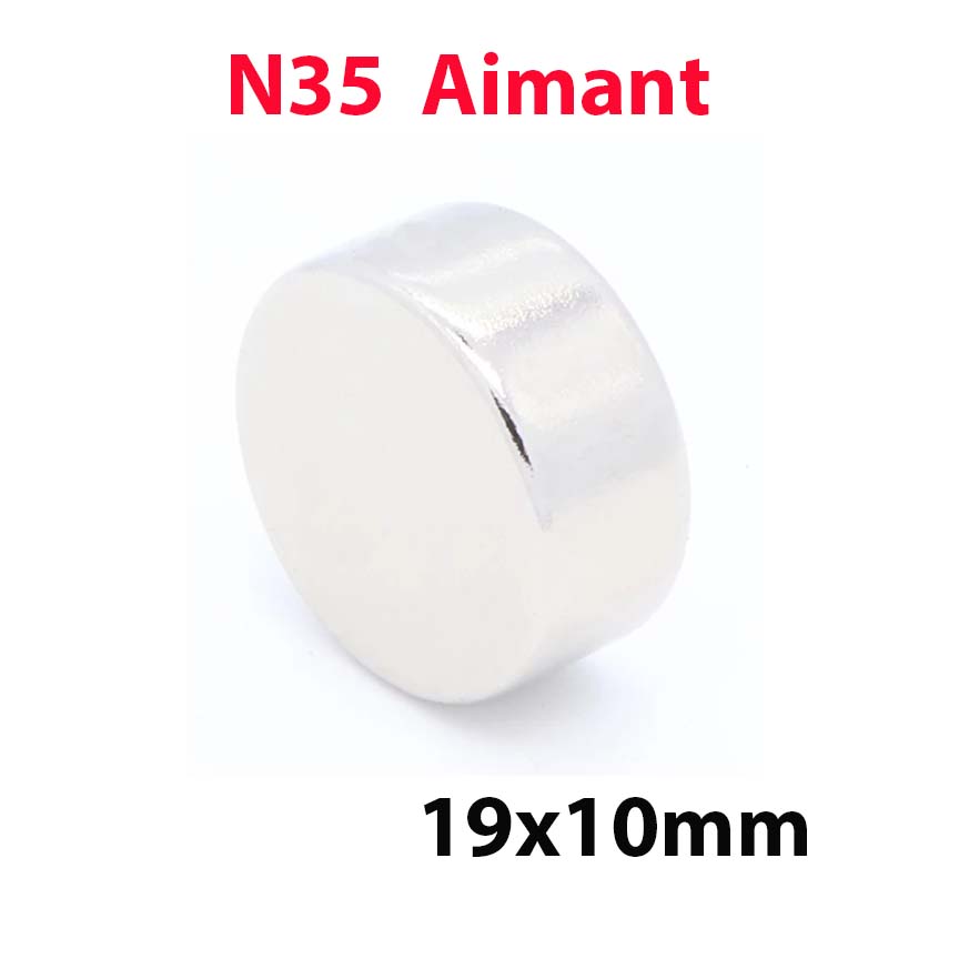 Lot de 10 mini aimants, diamètre 10mm épaisseur 1mm, néodyme N35