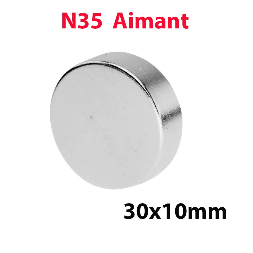Aimant rond N35 en néodyme10x2mm