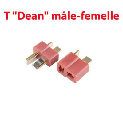 Paire de connecteurs T « Dean » mâle-femelle
