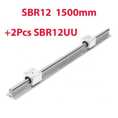SBR12 1500mm rail linéaire avec deux roulements SBR12UU