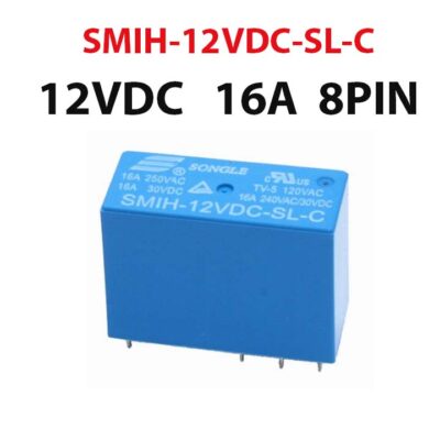 SMIH-12VDC-SL-C relais 12VDC 16A 8PIN