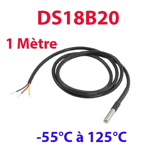 DS18B20 Capteur de température digital avec sonde Maroc - Moussasoft
