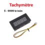 Tachymètre numérique à LED verte à 4 chiffres