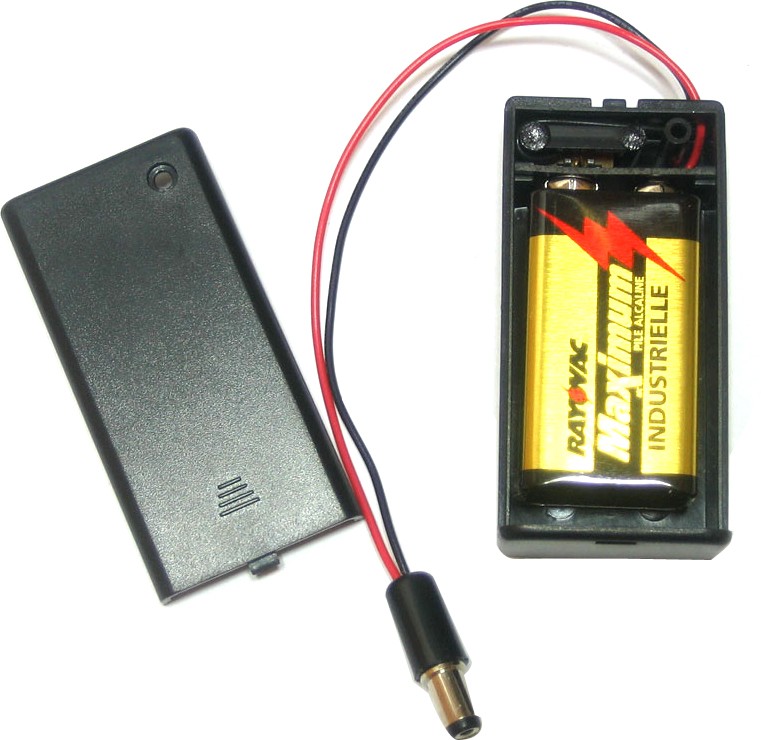 Support à Batterie 9V avec Interrupteur et prise Jack pour Arduino -  A2itronic