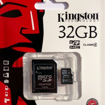 32GO/Classe 4-Carte mémoire microSDHC Kingstone 32GO Classe 4 avec adaptateur