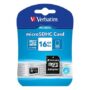 Carte microSDHC Verbatim 16 Go classe 10 avec adaptateur