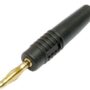 Fiche mâle banane 2mm, noir