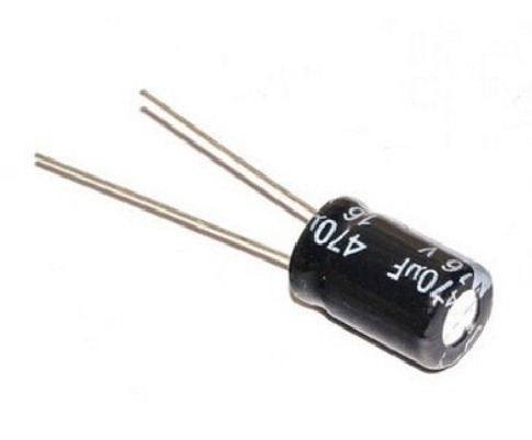 Condensateur électrolytique aluminium 470uF, 16V dc