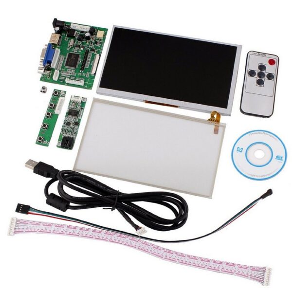 Moniteur à écran tactile 7 pouces ACL LCD TFT avec module HDMI VGA vidéo