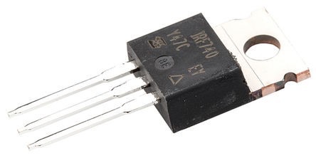 IRF740, Transistor MOSFET, Canal-N, 10 A 400 V TO-220, 3 broches