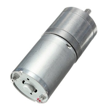 2 Moteurs Réducteurs 12V 40 RPM à Vis Sans Fin - Arbre 6mm En D - Couple élevé, Réversible - Pour Projets DIY