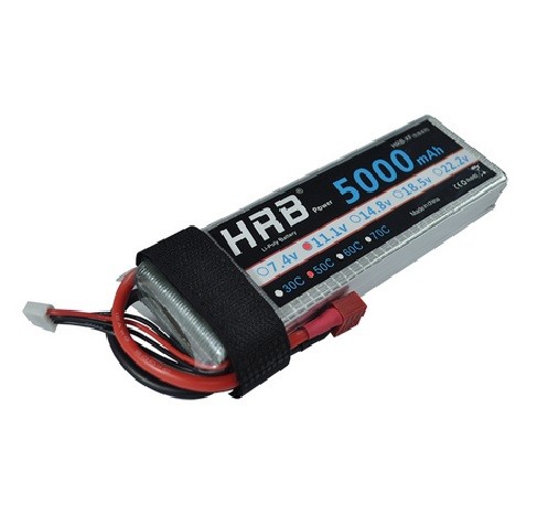 5000mAh 11,1V 50C Batterie LiPo T plug