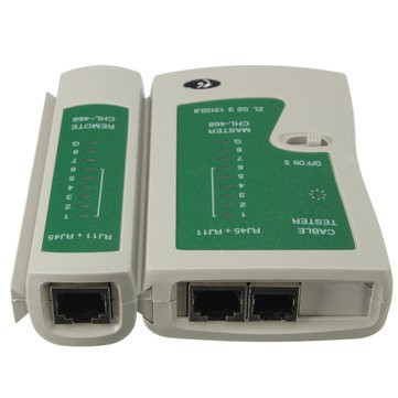 Kit Testeur câbles réseau RJ11 RJ12 RJ45 Cat5 UTP LAN avec pince à Sertir