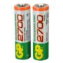 GP 1.2V 2700mAh Ni-MH batteries AA rechargeables (2Pcs)