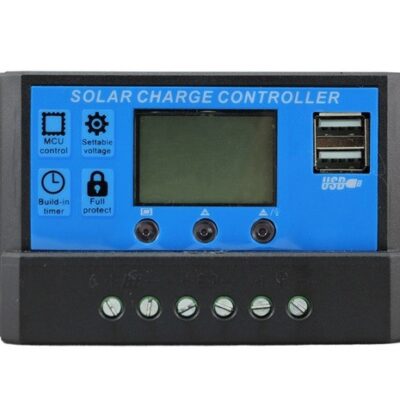 30a 12v/24v PWM régulateur de charge solaire dual USB