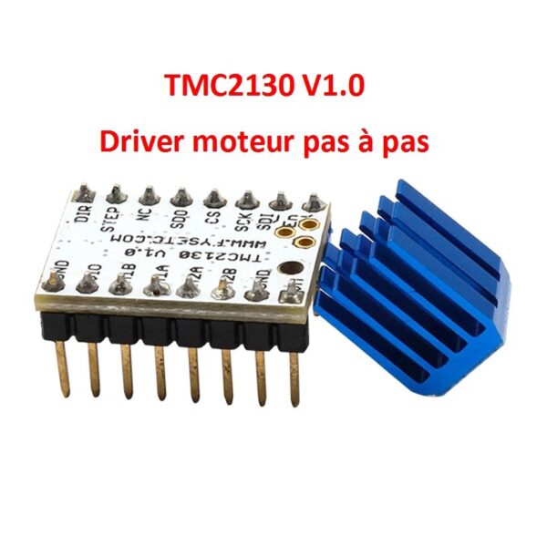 TMC2130 V1.0 driver pour moteur pas à pas avec dissipateur