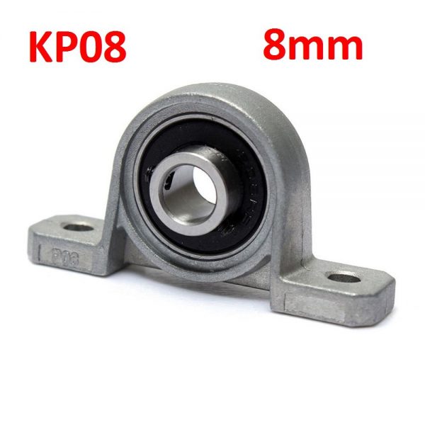 KP08 palier à semelle axe 8 mm