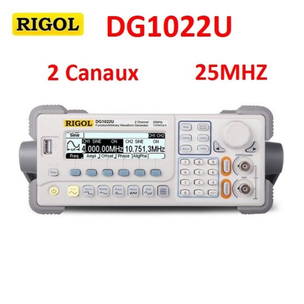 DG1022U Générateur de Signaux 2 Canaux 25 MHz