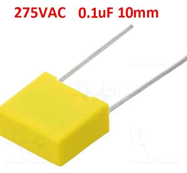 100nF/275VAC-Condensateur polypropylène 10mm Classe X2