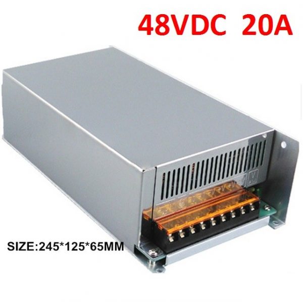 48VDC 20A - 1000W Alimentation à découpage