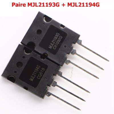 MJL21193G + MJL21194G TO-3P Paire Transistor bipolaire (PNP + NPN)