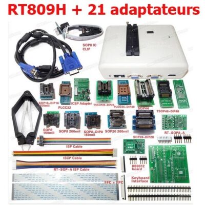 RT809H + 21 adaptateurs Programmateur universel