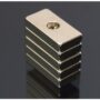 Lot 5pcs de N35 Aimant Puissant néodyme 20x10x3mm trou de 4mm
