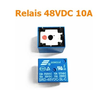 48VDC 10A relais SRD-48VDC-SL-C 5 Pin PCB