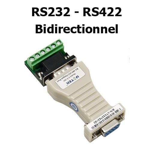 RS232 - RS422 convertisseur bidirectionnel Full Duplex
