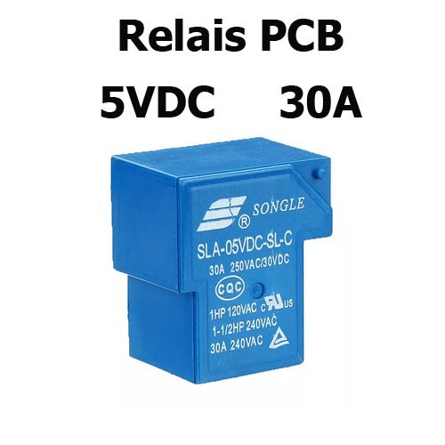 SLA-05VDC-SL-C 30A relais 6 Pin PCB